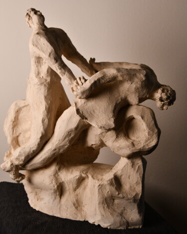 Скульптура под названием "Entracte" - Bhyest, Подлинное произведение искусства, Терракота