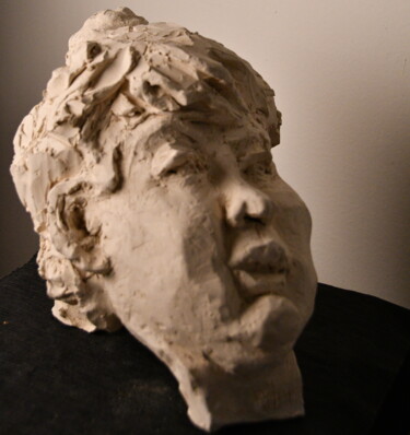 Skulptur mit dem Titel "Le Dix Neuvième siè…" von Bhyest, Original-Kunstwerk, Terra cotta