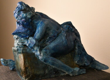 Sculpture titled "Mademoiselle sommei…" by Bhyest, Original Artwork, Terra cotta