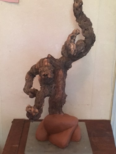 Sculpture titled "l'homme originel" by Terredediane, Original Artwork