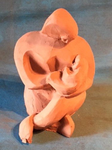 Sculpture intitulée "l'amour absolu" par Terredediane, Œuvre d'art originale