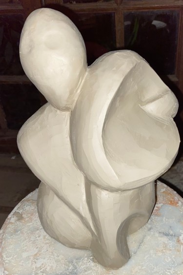 Sculpture titled "Esprit de Noël 2020" by Terredediane, Original Artwork, Clay