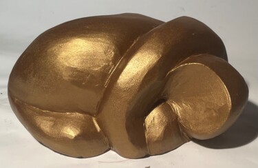 Escultura titulada "L’en d’or mie" por Terredediane, Obra de arte original, Arcilla