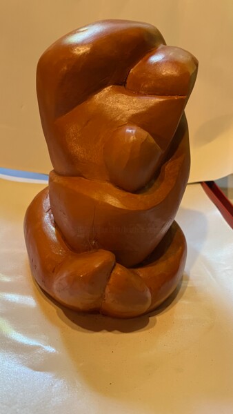 Sculpture titled "Gentil monstre" by Terredediane, Original Artwork, Clay