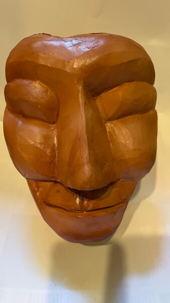 Sculpture intitulée "Masque af" par Terredediane, Œuvre d'art originale, Argile