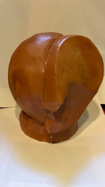 Sculpture titled "Visage profilé" by Terredediane, Original Artwork, Clay