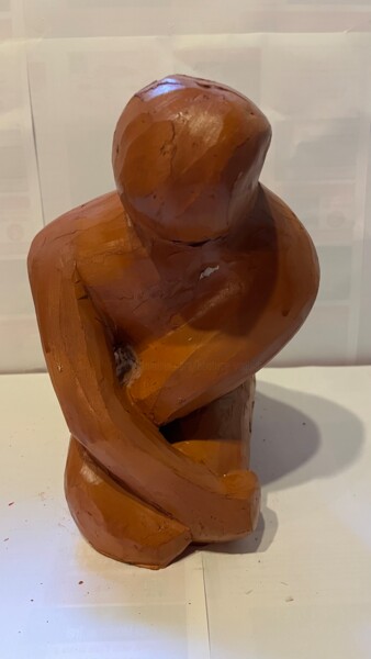 Sculpture titled "Corps prostré" by Terredediane, Original Artwork, Clay