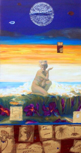 Картина под названием "EL CONJURO DE VENUS." - Beatriz Zucaro, Подлинное произведение искусства, Масло