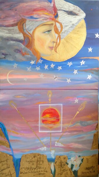 Картина под названием "Anunciaciòn, El Men…" - Beatriz Zucaro, Подлинное произведение искусства, Масло Установлен на Деревян…