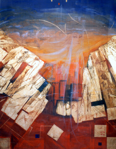 Malarstwo zatytułowany „Luz de luz, Angel d…” autorstwa Beatriz Zucaro, Oryginalna praca, Olej