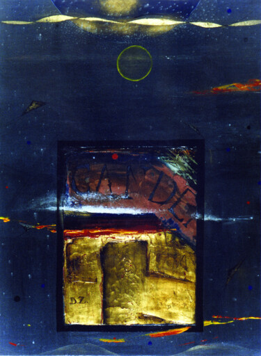 Pintura titulada "LUNA IV" por Beatriz Zucaro, Obra de arte original, Acrílico Montado en Bastidor de camilla de madera
