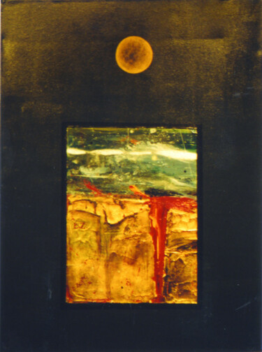 Malerei mit dem Titel "Luna II" von Beatriz Zucaro, Original-Kunstwerk, Öl