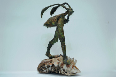 Sculpture intitulée "Dans le vent" par Béatrice De Greef, Œuvre d'art originale, Bronze