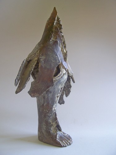 Sculpture titled "Cantique" by Béatrice De Greef, Original Artwork, Bronze
