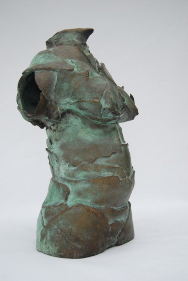 Sculpture titled "Buste" by Béatrice De Greef, Original Artwork, Bronze