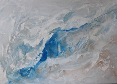 Peinture intitulée "eaux profondes" par Béatrice De Greef, Œuvre d'art originale, Acrylique