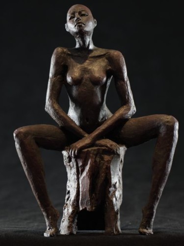 Sculpture intitulée "Femme Araignée" par Trixie, Œuvre d'art originale, Métaux