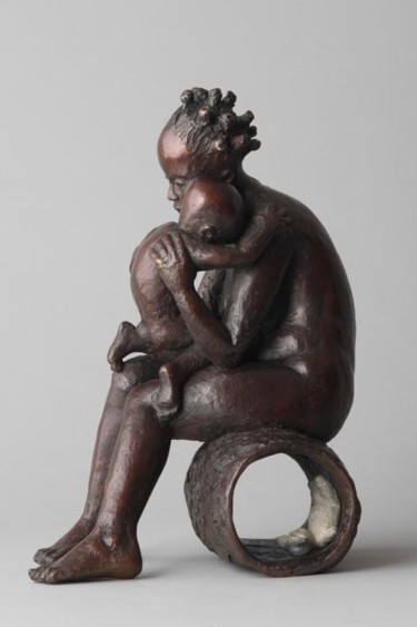 Sculpture intitulée "Le doudou perdu" par Trixie, Œuvre d'art originale, Métaux