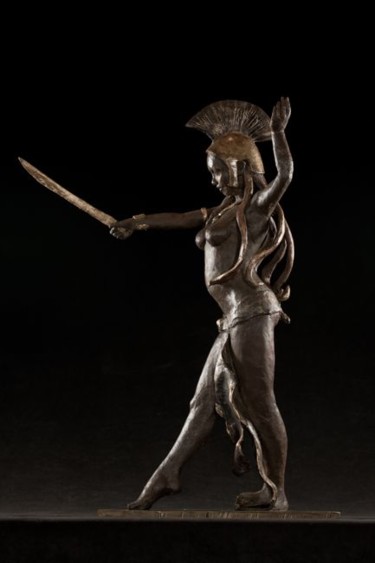 Sculpture intitulée "Bellone" par Trixie, Œuvre d'art originale, Céramique