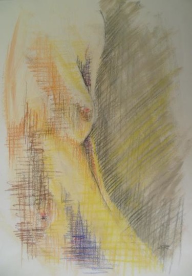 Drawing titled "viens" by Bea Rialland, Original Artwork, Pencil