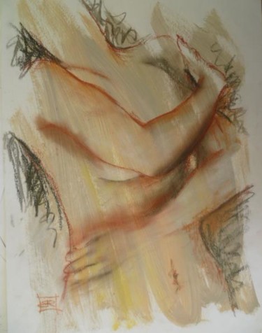 Peinture intitulée "repli" par Bea Rialland, Œuvre d'art originale, Acrylique