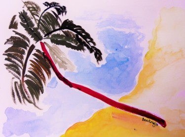 Pintura titulada "La playa" por Beatriz Astudillo, Obra de arte original