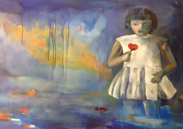 Peinture intitulée "Anapola" par Beatriz Moya, Œuvre d'art originale, Huile