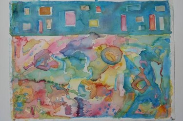 Painting titled "Mapping #2" by Beatriz Galindofernandez, Original Artwork