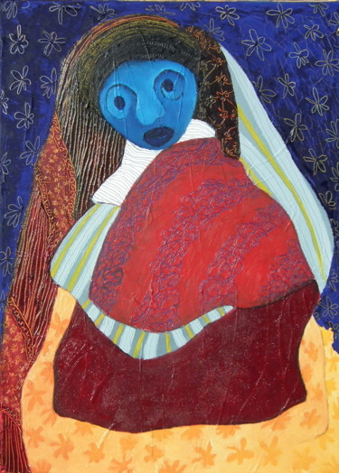 Peinture intitulée "Le voyage est ma ma…" par Bebu, Œuvre d'art originale, Huile