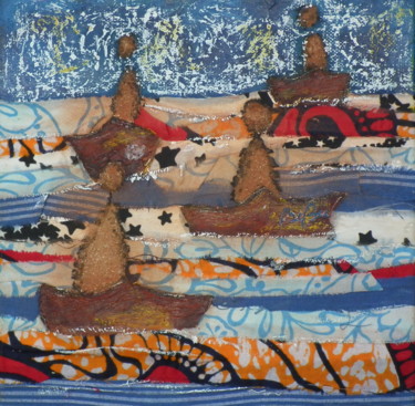 Peinture intitulée "Le voyage est notre…" par Bebu, Œuvre d'art originale, Huile