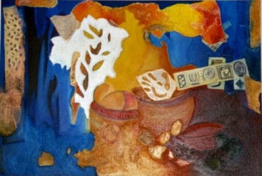 Peinture intitulée "Troc" par Bebu, Œuvre d'art originale, Huile
