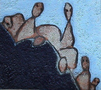 Peinture intitulée "Wouzwous - Qui cher…" par Bebu, Œuvre d'art originale, Huile