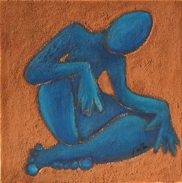 Petit temps pour soi Painting titled "Petit temps pour soi" by Bebu, Original Artwork, Oil