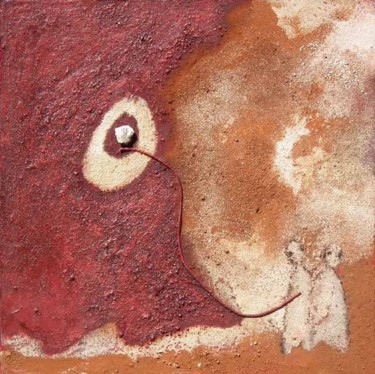 Peinture intitulée "Cerf-volant" par Bebu, Œuvre d'art originale, Huile