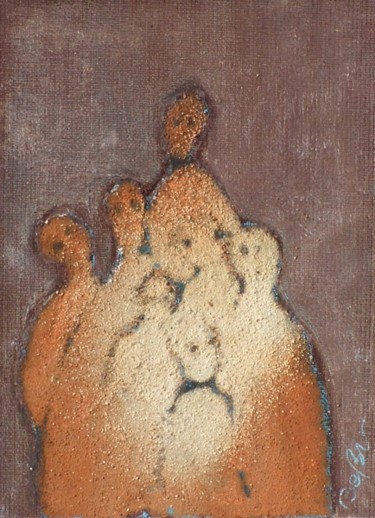 Peinture intitulée "Bendaya (famille)" par Bebu, Œuvre d'art originale, Huile