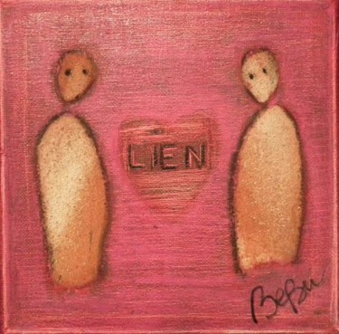 Peinture intitulée "Lien" par Bebu, Œuvre d'art originale