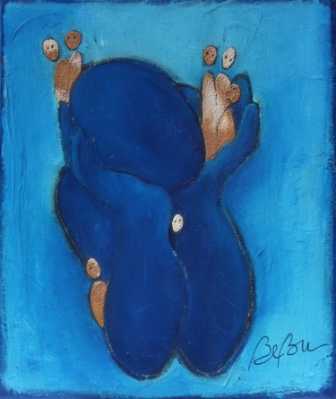 Peinture intitulée "Intimes convictions" par Bebu, Œuvre d'art originale, Huile