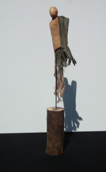 Sculpture intitulée "Fétiche 4 - puissan…" par Bebu, Œuvre d'art originale, Argile