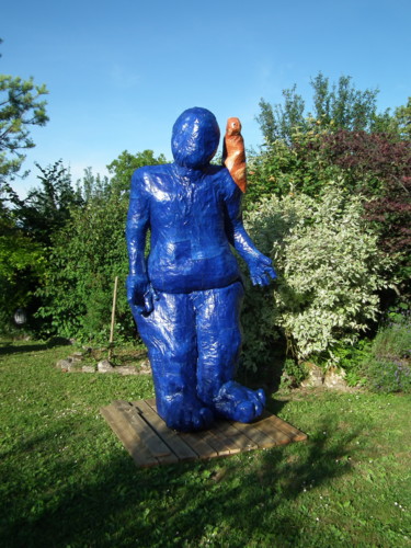 Sculpture intitulée "Géante" par Bebu, Œuvre d'art originale