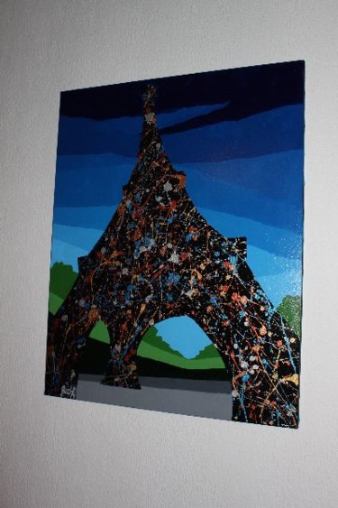 Pittura intitolato "TOUR EIFFEL" da Bechti, Opera d'arte originale