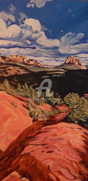 Peinture intitulée "Sedona" par Becky Arner, Œuvre d'art originale, Acrylique