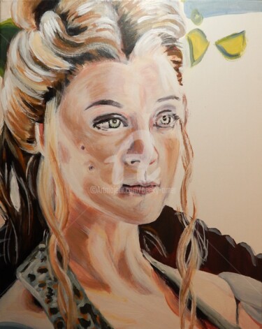 Painting titled "Margaery Tyrell" by Becky Arner, Original Artwork, Acrylic