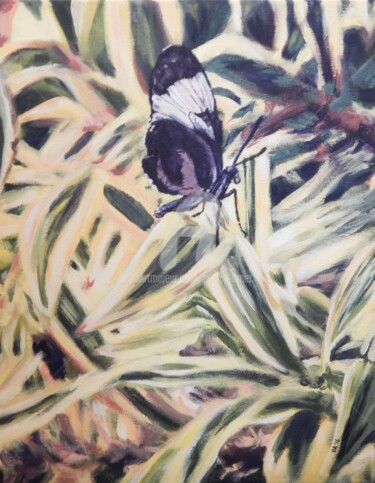 Painting titled "Butterfly 2" by Becky Arner, Original Artwork, Acrylic