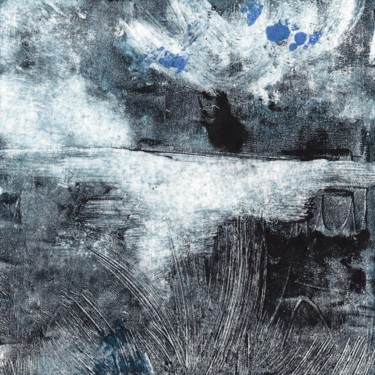 Отпечатки и Гравюры под названием "paysage-bleu-3-2018…" - Elysabeth Beclier, Подлинное произведение искусства