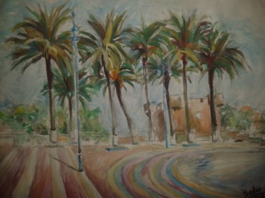 "paysage maroc." başlıklı Tablo Be Youn tarafından, Orijinal sanat, Guaş boya