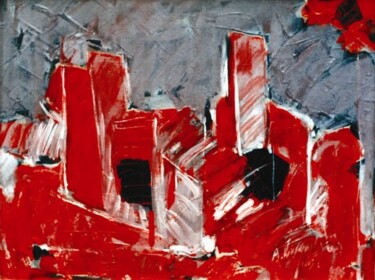 "city red" başlıklı Tablo Bedri Karayağmurlar tarafından, Orijinal sanat