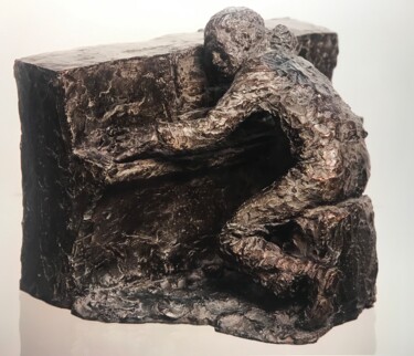Skulptur mit dem Titel "Alexis au piano" von Bee Pellerin, Original-Kunstwerk, Bronze