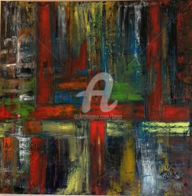 Painting titled "Alphabet ©" by Bega, Original Artwork, Oil