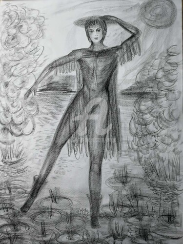 Σχέδιο με τίτλο "Prince ©" από Bega, Αυθεντικά έργα τέχνης, Μολύβι