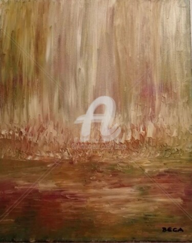 Painting titled "Apparition ©" by Bega, Original Artwork, Oil